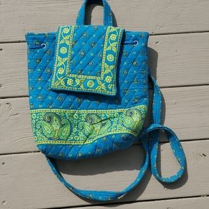 Quilted Paisley Mini Backpack